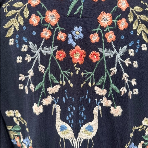 Johnny Was Navy Brooke Cardigan size M - Picture 6 of 8